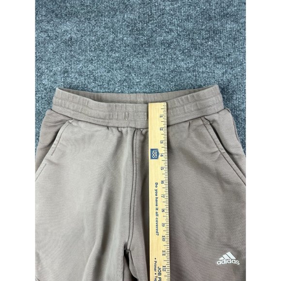 Adidas Jogger Sweatpants Women's Medium Tan Colorblock Pull On Pockets Workout - Picture 4 of 7
